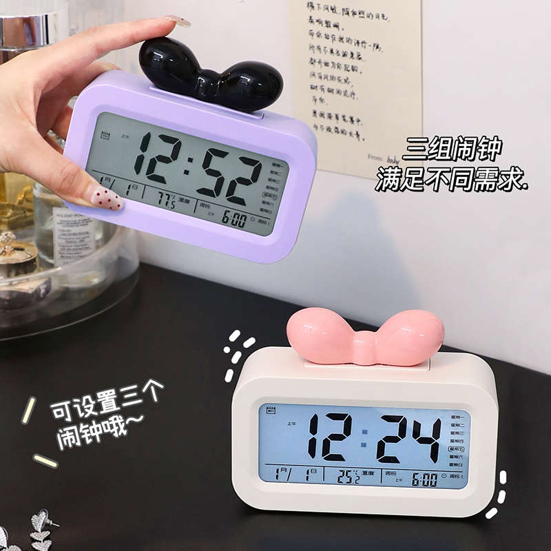 闹钟学生专用起床神器2025新款桌面智能儿童女孩强力叫醒电子时钟