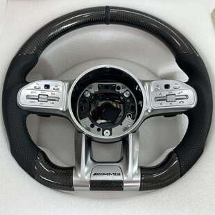 适用奔驰老款 AMG真碳纤维方向盘AECSG级CLS300GLCGLEGT竞速 改新款