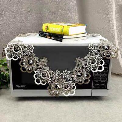 采购产品微波炉罩巾，各种厨房及小家电通用防尘罩帘，可水洗蕾丝