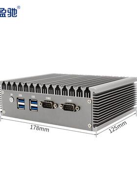 盈驰双网双串口迷你工控主机N100/N5095/i3i5i7 10510U微型小电脑
