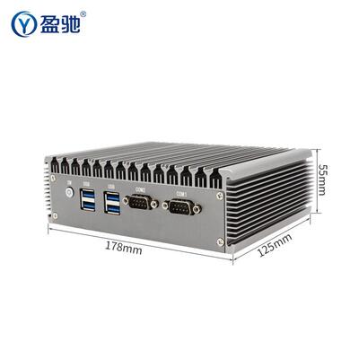 盈驰双网双串口迷你工控主机N100/N5095/i3i5i7 10510U微型小电脑