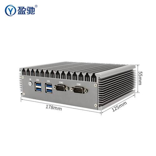 盈驰双网双串口迷你工控主机N100/N5095/i3i5i7 10510U微型小电脑