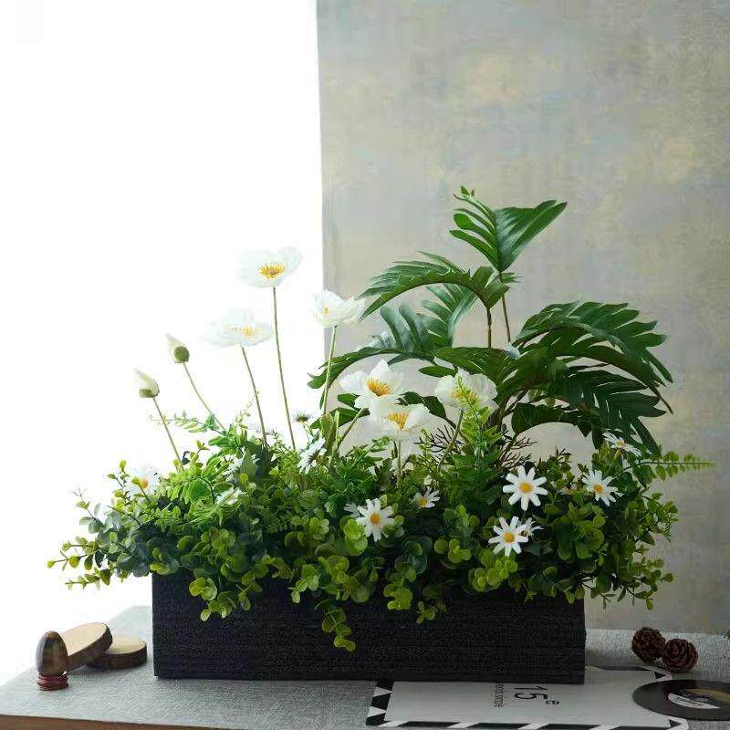 室内组合客厅桌假电视柜绿植仿饰真花摆花件装品艺面10235029玄关