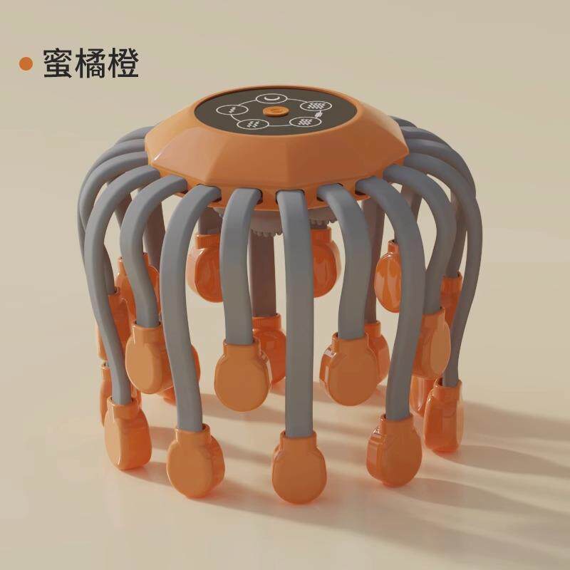 正品头部按按摩器24爪皮头摩器全自动经络疏通疼电动头按摩仪八爪