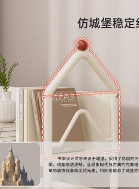 可架移动城堡书架落地置物立多层书本收式纳架子客书桌MOD旁厅储
