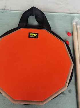 儿童初学习练哑架YIQ子鼓鼓乐者器配件12寸十边角哑鼓套装