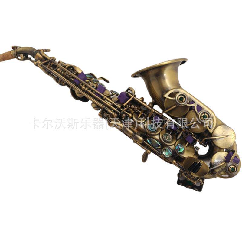 小弯管高音萨克斯降B调萨克斯 青仿古高音萨克斯