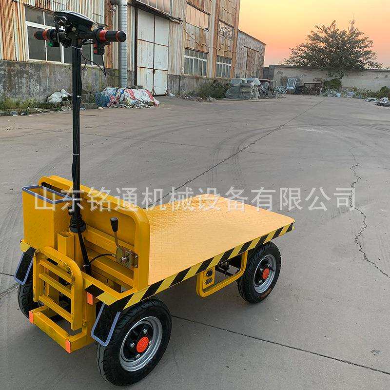 站驾式电动平车物流运车升降377平板板拉货转车搬多种规周格手推