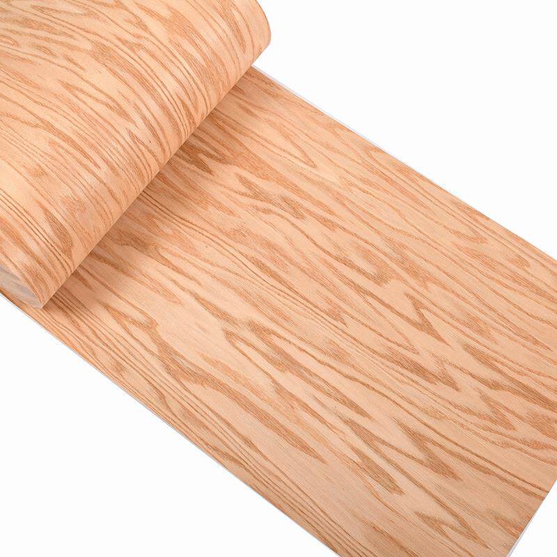 旋切天然红橡木乱纹实木皮装修酒店家具音箱手工贴面饰面板贴皮