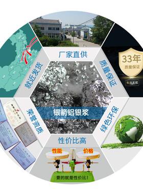 银箭漂浮型铝银浆 冷镀锌涂料色泽亮银浆 手喷漆用铝浆 zl-5000