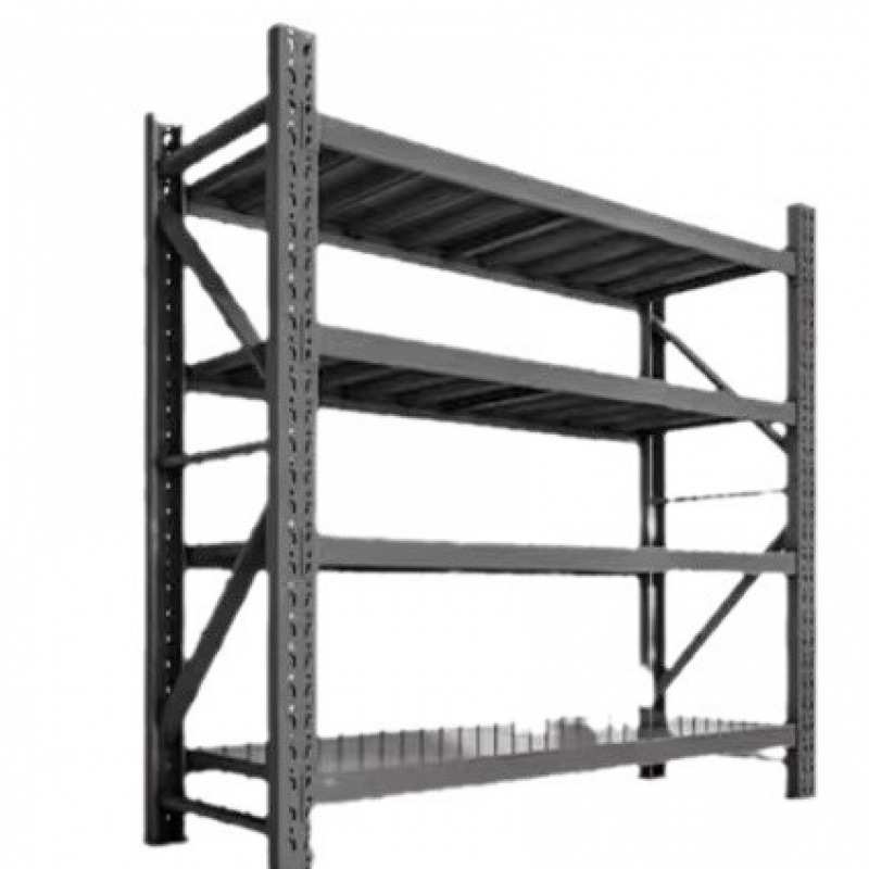 家用钢制货架置物架杂物间商用超市钢制收纳架多层落地仓库储物架