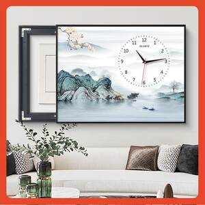 ?电表箱装饰画新中源式遮挡多媒体箱电F7685MM9开关电盒闸画盖板