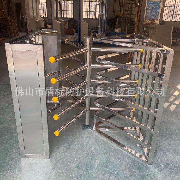 会展中心博物馆图书馆入口半旋转门 只进不出向不锈钢旋转闸