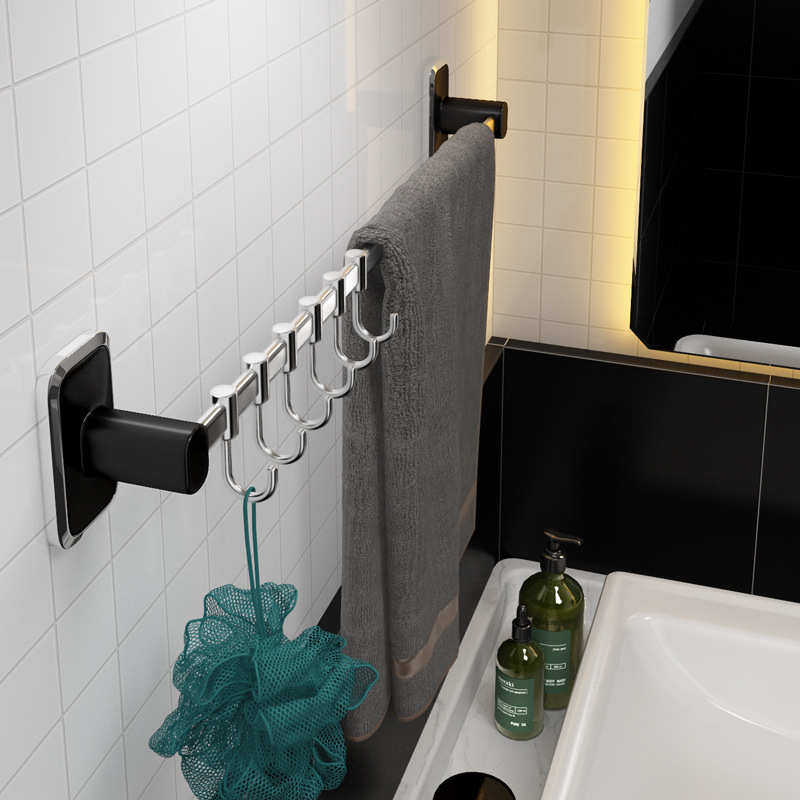 无痕挂钩 强力粘胶厨房不锈钢自粘钩子承重卫生间免打孔吸盘粘钩