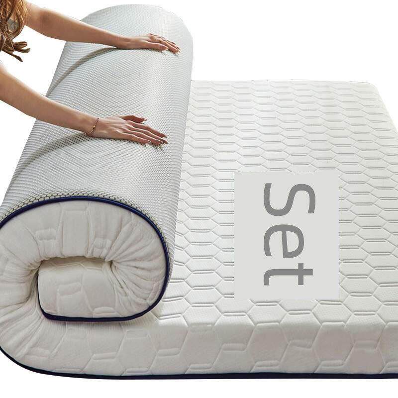 10cm thick memory foam sponge latex mattress topper pad 床垫 - 实物图