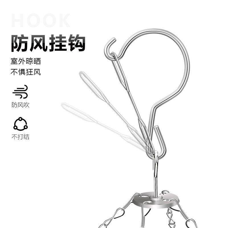 多用夹子晒袜子晾衣架大号凉圆形功能家阳台折叠铁小挂钩内裤掠宿