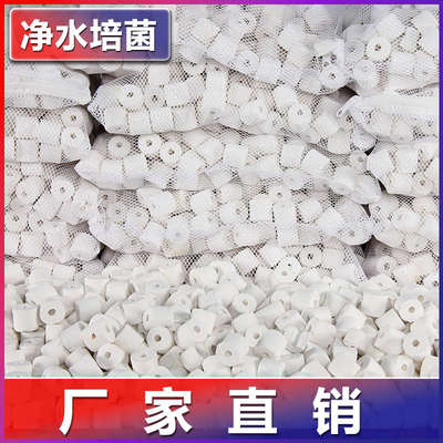 鱼缸过滤材料海鲜池周转箱净水生物环陶瓷环净化培菌鱼池过滤器材