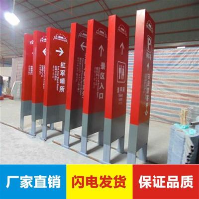 商场精神堡垒指引牌导向牌户外指示牌定制斜面导视牌展示牌标识牌
