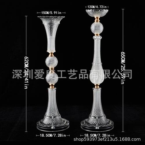 婚礼堂厂家直销新款桌花器酒店婚礼堂桌上插花摆件道具