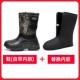 高档东北冬季 士防滑防水户加绒钓鱼长筒靴 雪地靴男加厚外帮中棉鞋