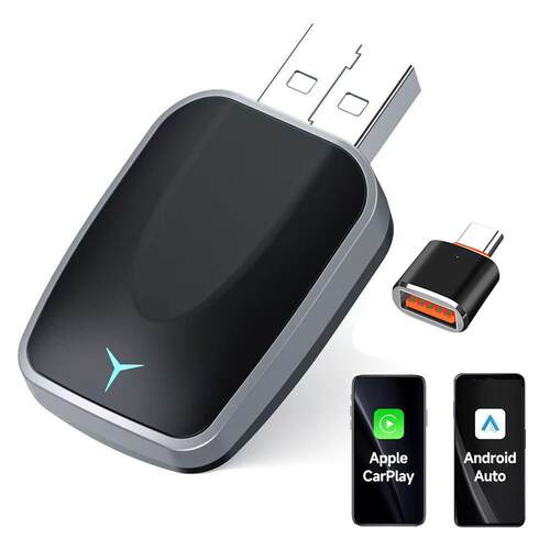USB款原车有线转无线Carplay&安卓Auto双通道carplay盒子车机互联