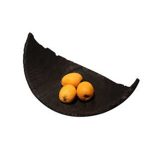 侘寂风果盘样板间民宿办公室家用茶室客厅零食置物桌面装 饰摆件