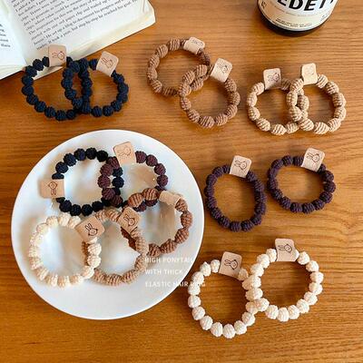 Tie hair band female simple tie hair rubber band发带