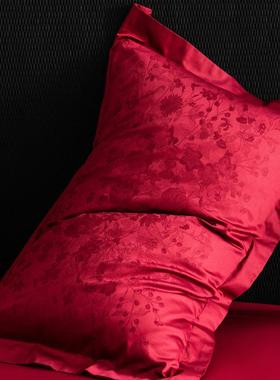 A类100支轻奢用复四古长绒棉婚庆BDH件套结婚床红色高档纯棉婚房