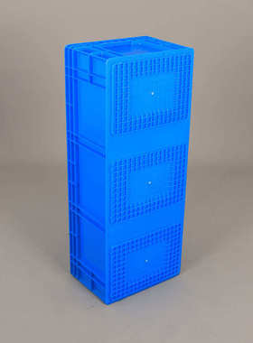 大号长物流箱1000*400*280mm养鱼养龟箱蓝色加厚长方形汽配物流箱