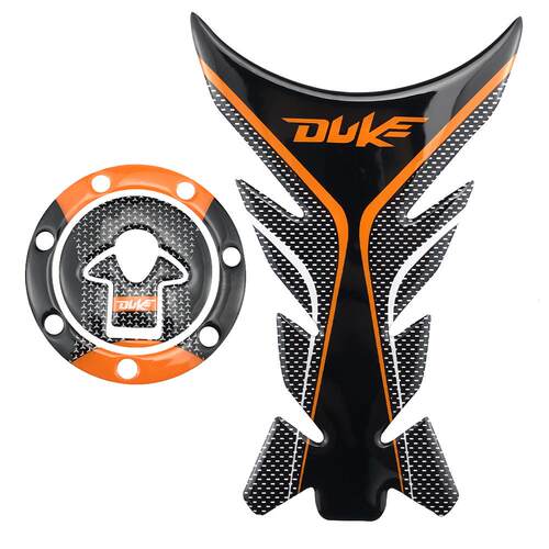 适用KTM Duke390 RC390 Duke200摩托车油箱贴鱼骨贴纸油箱盖贴花