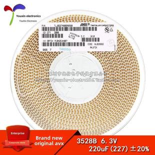 原装正品贴片钽电容3528B 6.3V 220Uf±20% Tljb227M006R0500