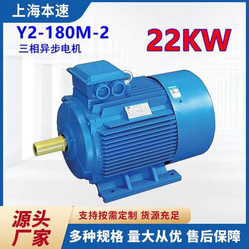 Y2系列三相电机Y2-180M-2 22KW 2极长轴数控三相速三相电机厂家