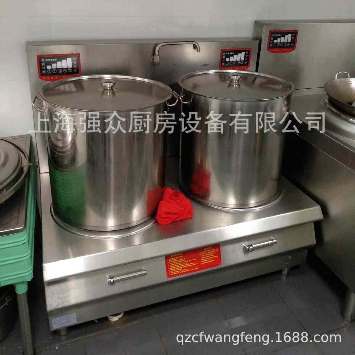 商用电磁炉单141双头平面煲电磁低汤炉熬厅熬汤大功率卤菜汤餐汤