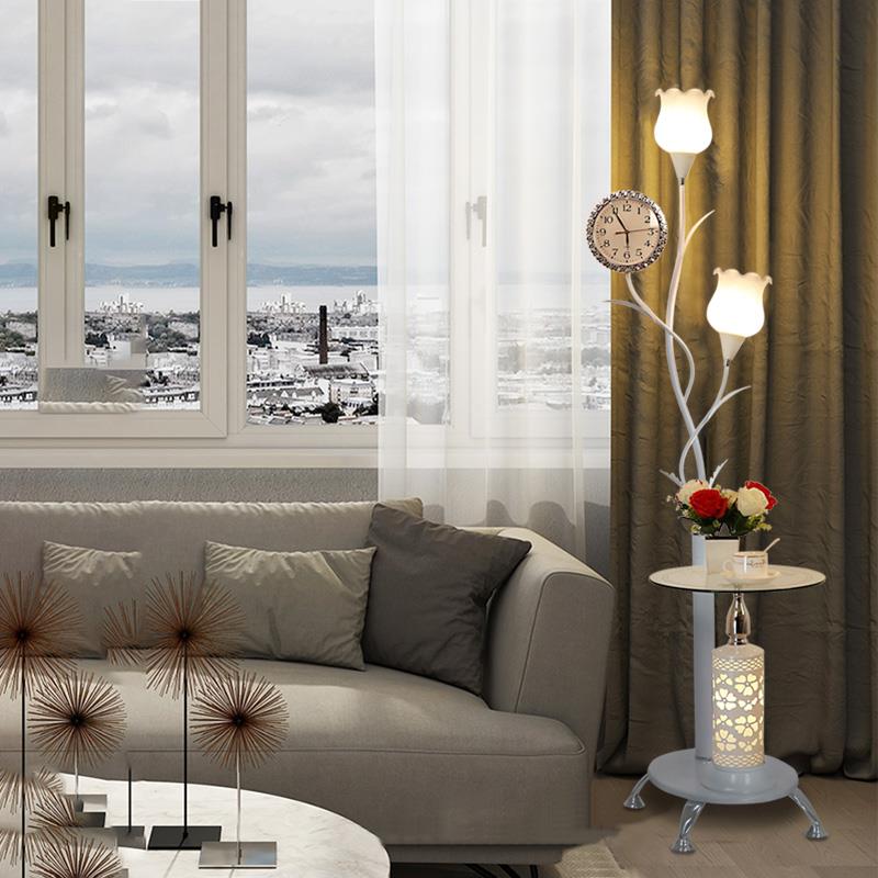 高档地灯客厅卧室床头灯北欧inds风创意中式沙茶几l落e美式落地发