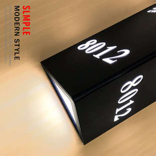 酒店发光门牌号指示牌宾馆发光房号牌高档公寓KTV客房提示牌定制