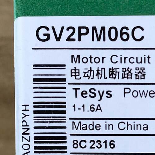 GV2PM06C断路器GV2PM06C电动机保护1.2-2.5A断路器