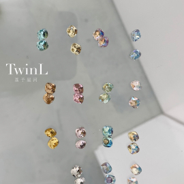 TwinL 严选高品质美甲K9钻 6mm肥方 2颗/包