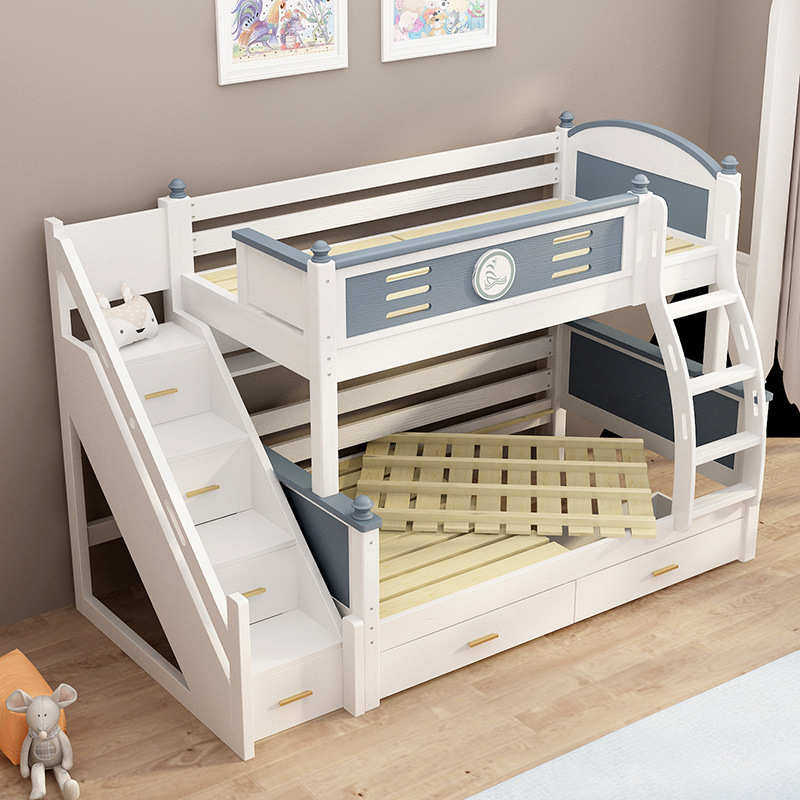 高低床上下床现代简约双层床实木床成人高低床子母床带梯柜批发,住宅家具,高低/子母床,淘宝优惠券,粉丝福利购,淘宝优惠卷