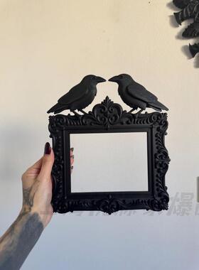 跨境 Crow frame ornate decorative frame 乌鸦框架华丽装饰框