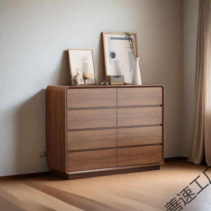 厂畅销全实木斗柜卧室家客大容量厅抽屉式收纳防撞角实用GTC储物