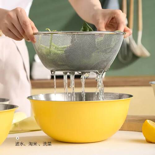 Stainless steel 304 salad bowl mixing bowl cooking bowl