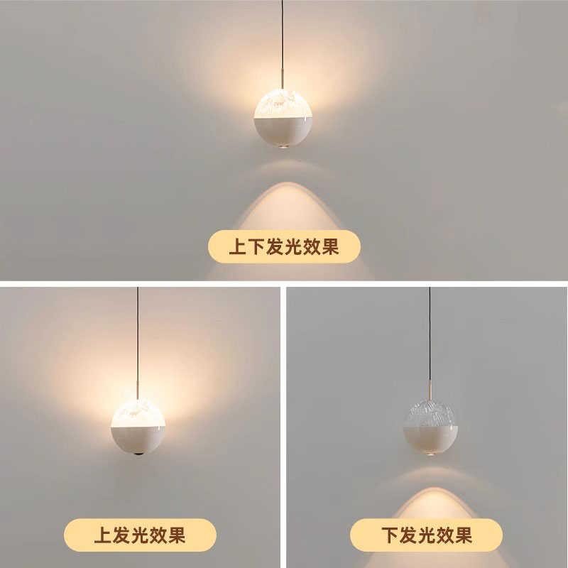 中古升降床头小吊灯主卧室轻奢智能触摸感应伸缩餐厅吊线灯casagd