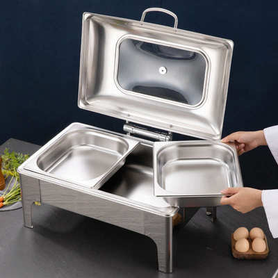 酒店液压不锈钢餐炉餐厅自助餐炉chafing dish保温炉加热布菲炉