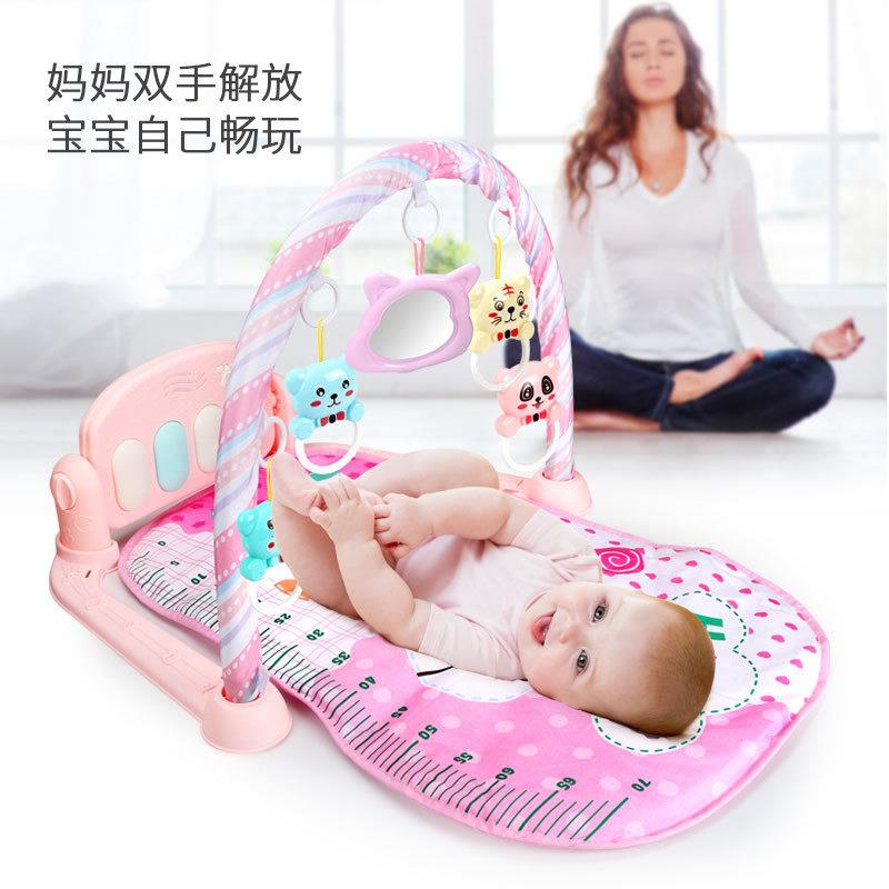 婴幼儿脚踏钢琴3-6个月健身架器多功能0-1岁宝宝见面礼哄娃神器