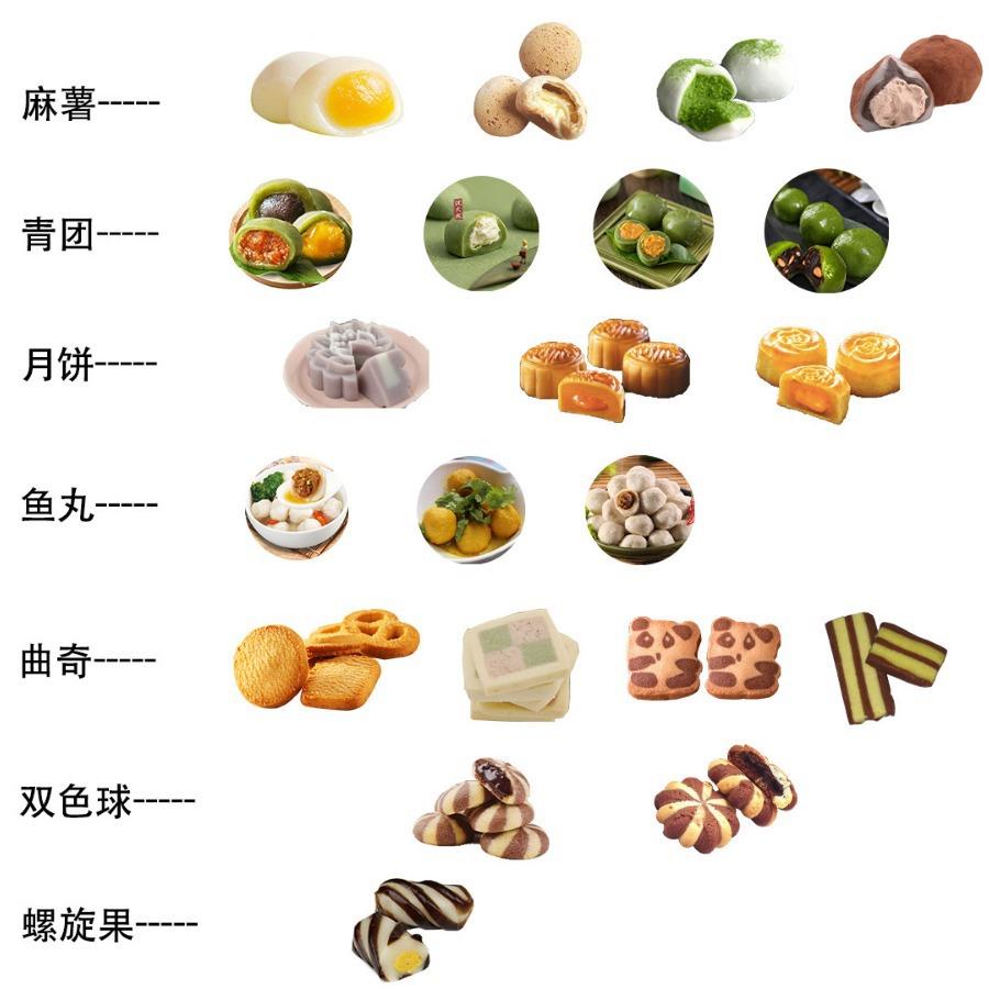 隆厂腾多功能工直销 薯月饼团GKV青酥饼包馅机麻 馅中馅包馅机