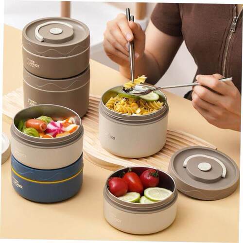 Stainless steel insulated lunch box, bento lunch box饭盒