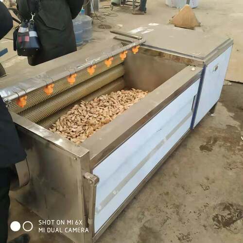 净菜类加工设备毛刷式青萝卜清洗机辣根毛滚清洗线商用毛滚清