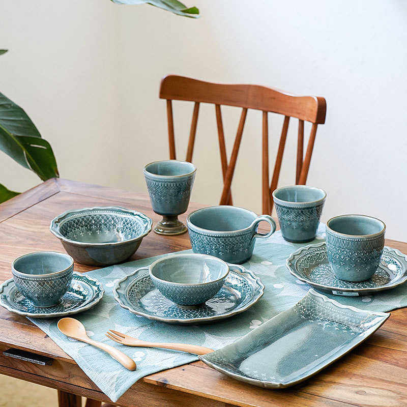 WAKASAMA/益子烧/法式蕾丝花边餐具