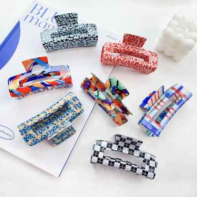 rab Hair Clip Acetate Color Shark Clip Hair Accessories Gift