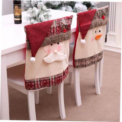 Christmas Home chair cover Decoration of hotel elderly chair